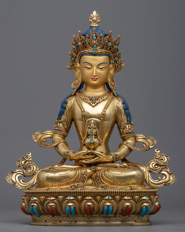 amitayus tibetan statue