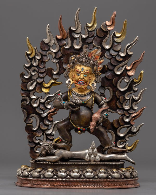 black dzambhala statue 