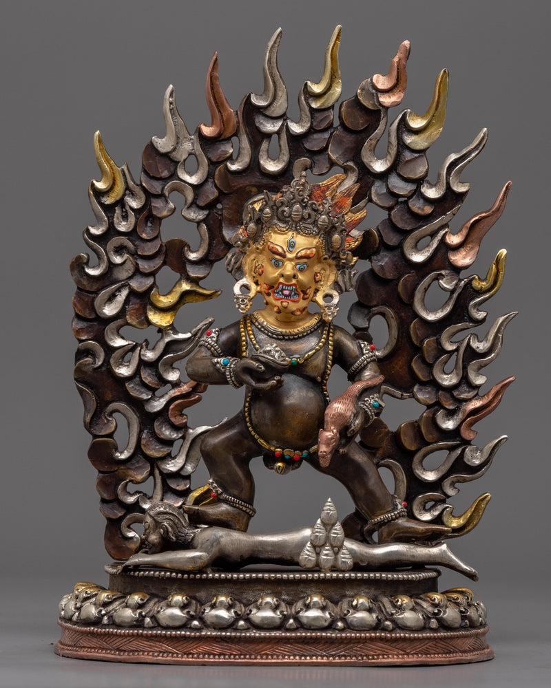 black dzambhala statue 