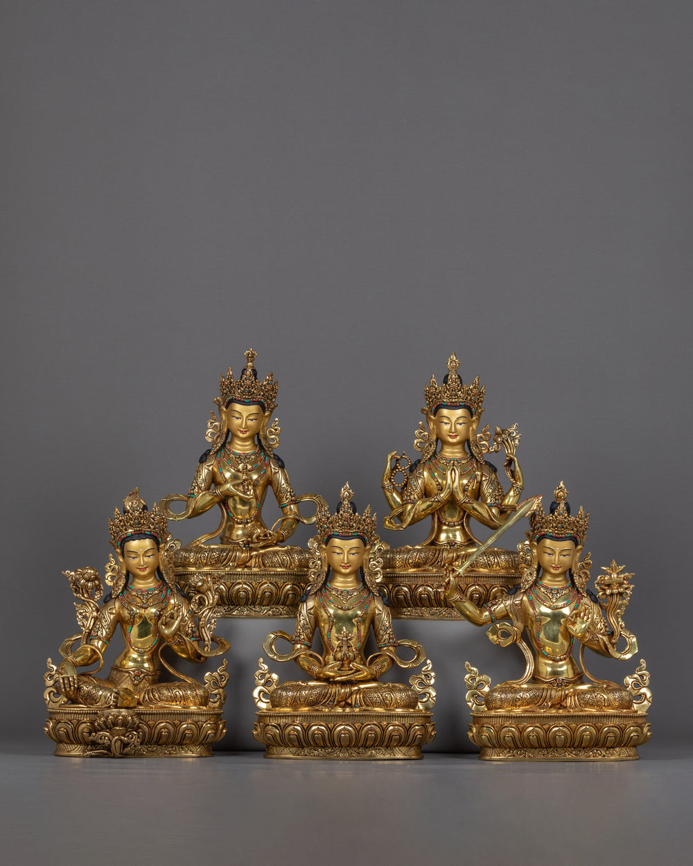 Bodhisattvas Statue Set Nepal 