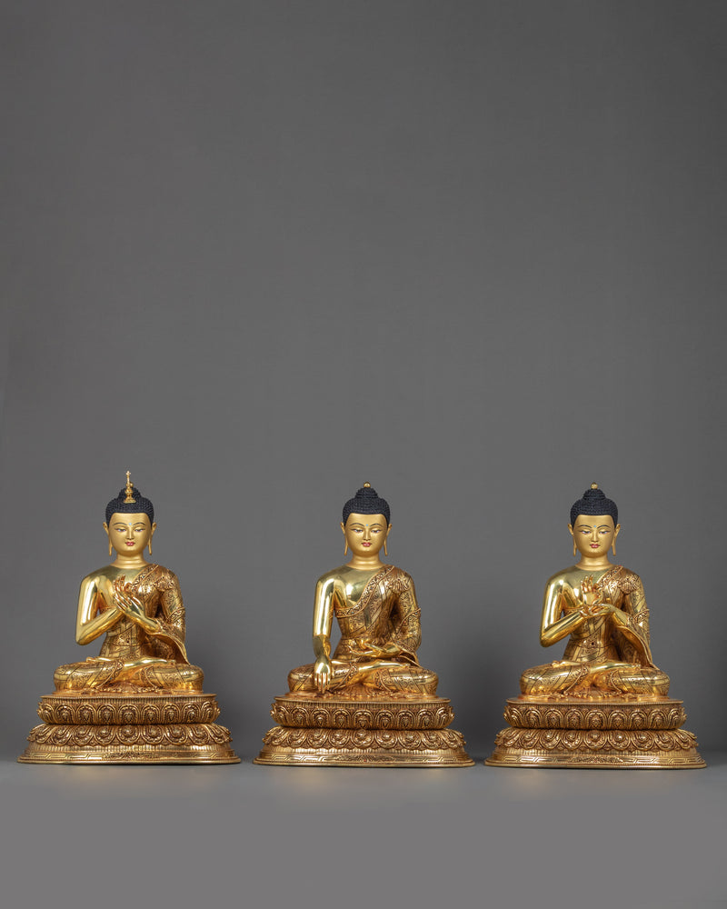 Three Buddhas Statue 