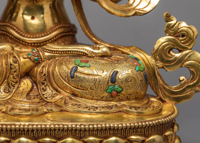 Chenrezig Statue | Plated With Gold Buddhist Sculpture