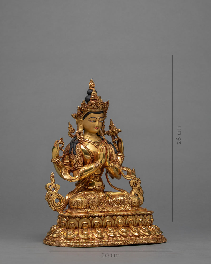 Chenrezig Statue | Avalokiteshvara | Hand-Carved Statue
