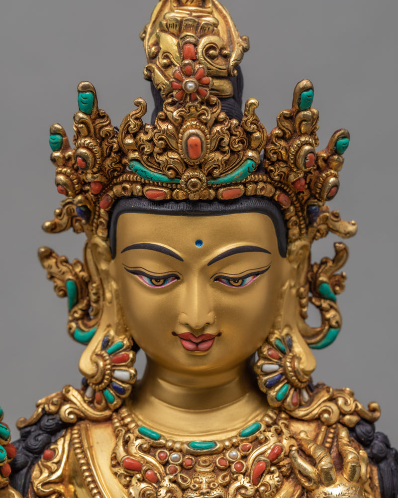 Two-Armed Chenrezig Statue | Avalokiteshvara Statue | Himalayan Statue