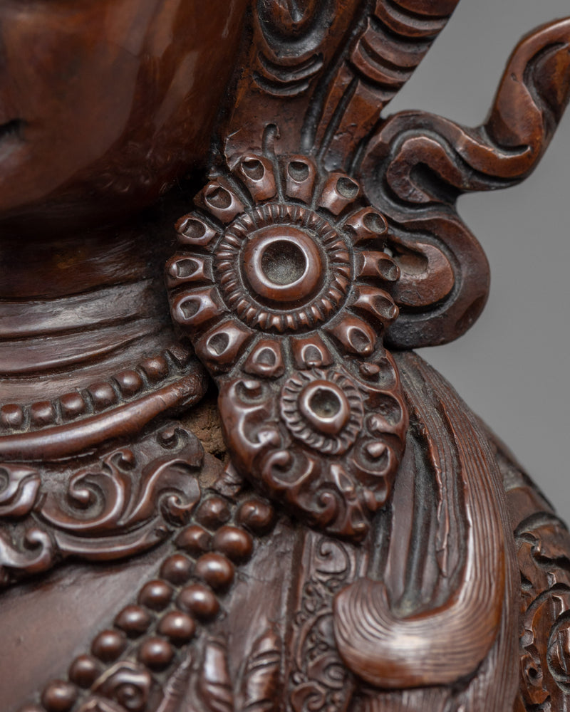 Avalokiteshvara Four Arms Copper Statue | Bodhisattva Chenrezig Sculpture