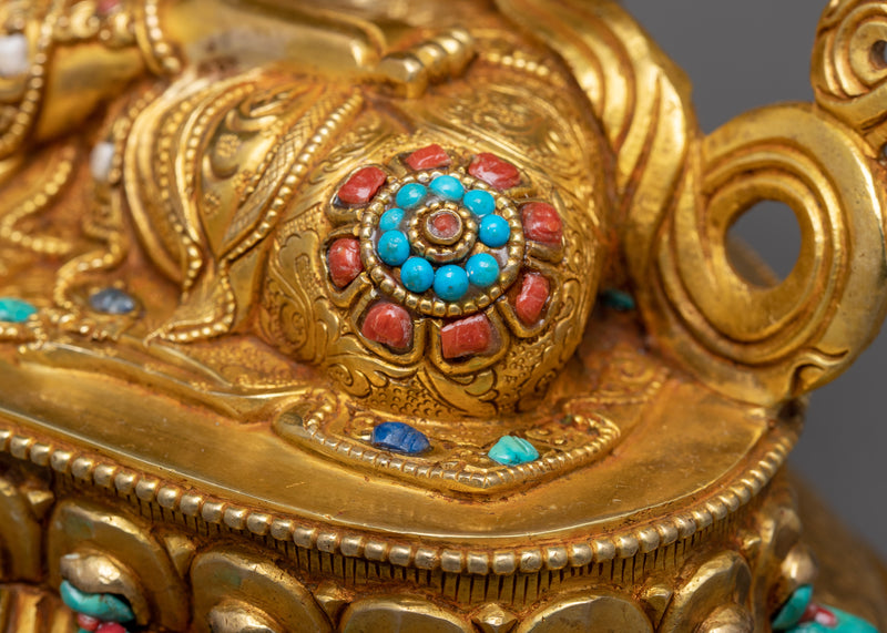 Four Armed Chenrezig Gold Statue | Himalayan Art