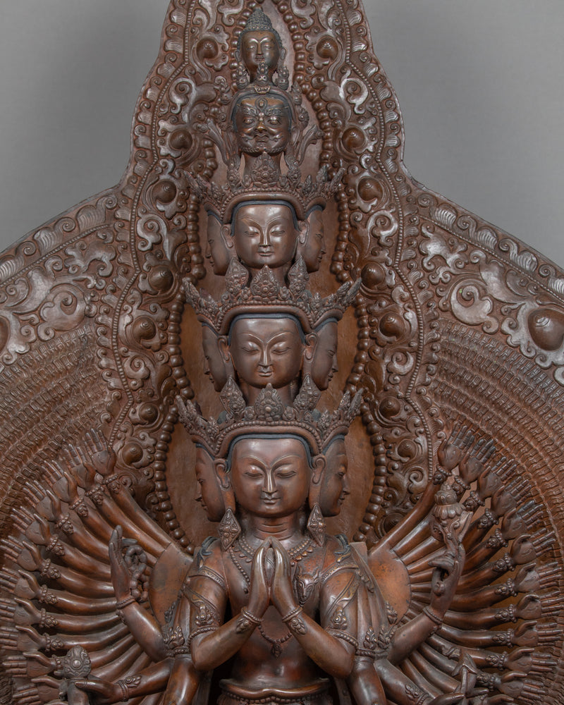 1000 Armed Avalokiteshvara | Traditional Himalayan Art of Nepal