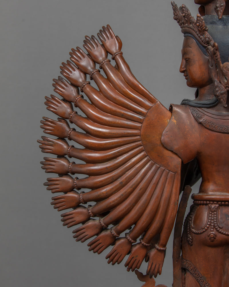 1000 Armed Avalokiteshvara | Traditional Himalayan Art of Nepal