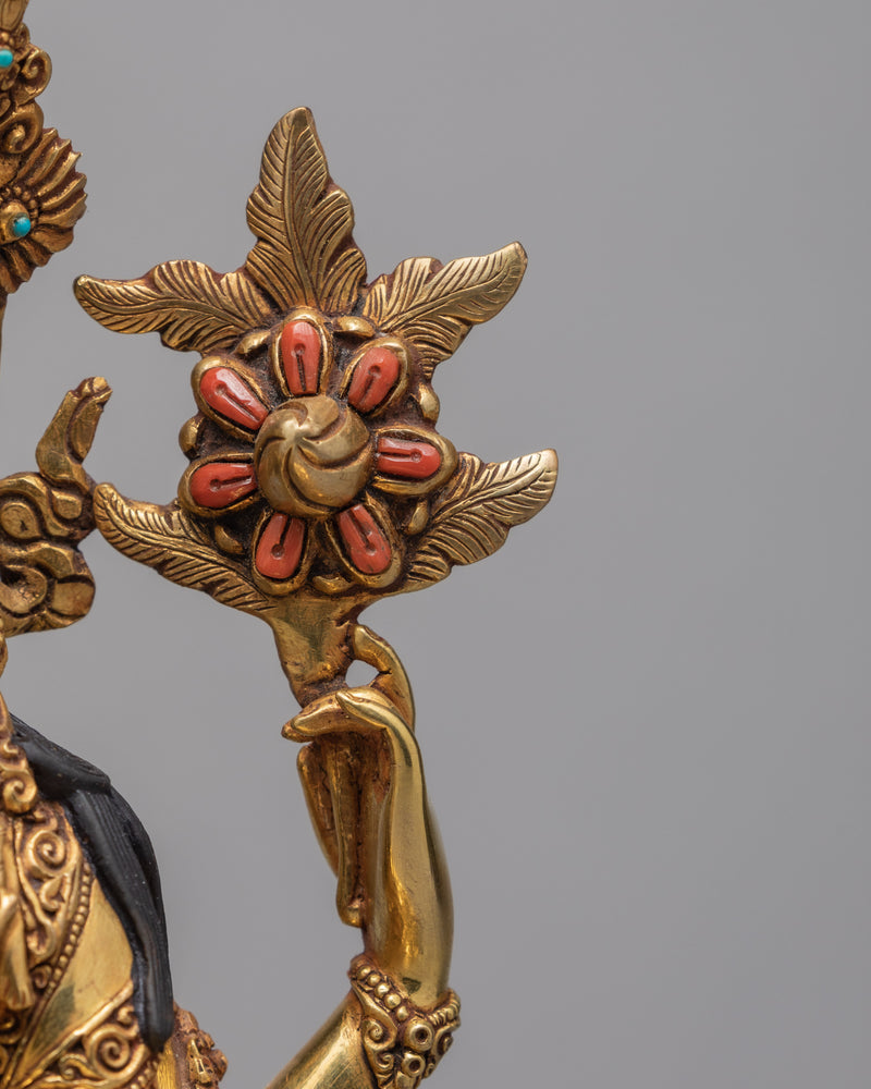 Avalokiteshvara Statue | Beautifully Hand Carved | Himalayan Buddhist Art