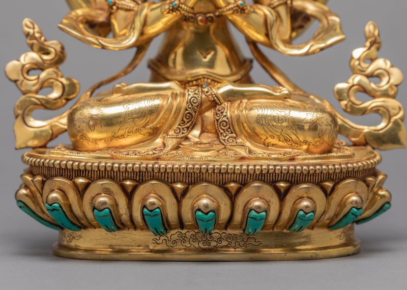 Avalokiteshvara Statue | Beautifully Hand Carved | Himalayan Buddhist Art