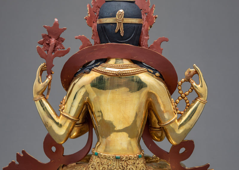 4 Arms Chenrezig | Tibetan Statue | Bodhisattva Of Compassion