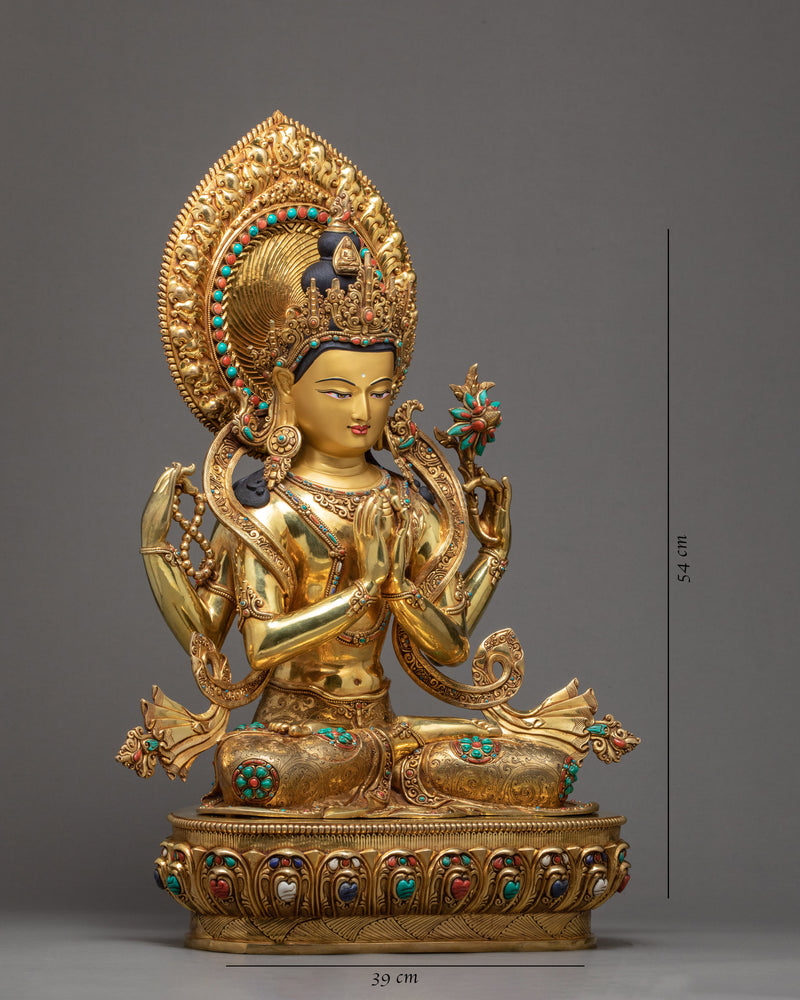 Chenrezig Avalokiteshvara Statue | Compassion Deity