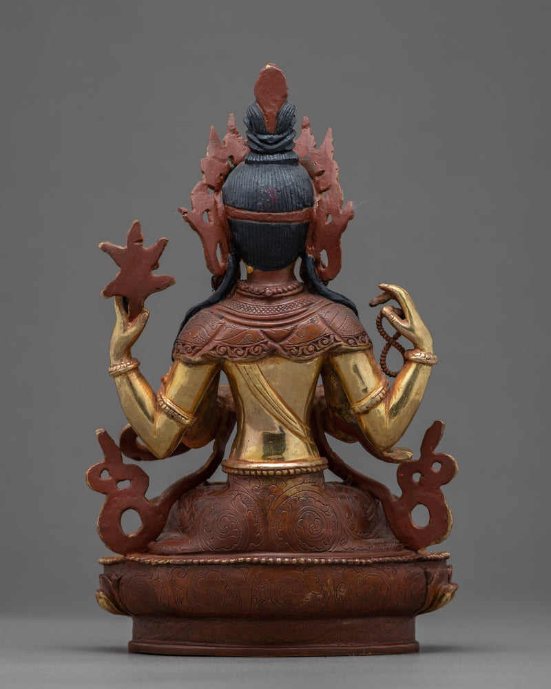 Chenrezig Buddhist Sculpture | Traditional Himalayan Art