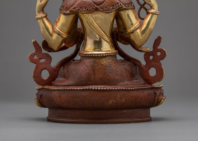Chenrezig Buddhist Sculpture | Traditional Himalayan Art