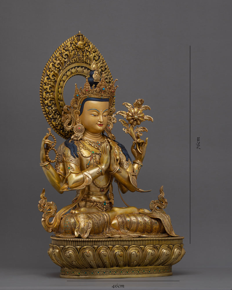 Avalokiteshvara Chenrezig | Statue Art | Buddhism Deity