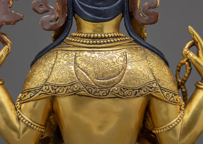 Chenrezig Bodhisattva Sculpture | Finely Hand Carved Statue