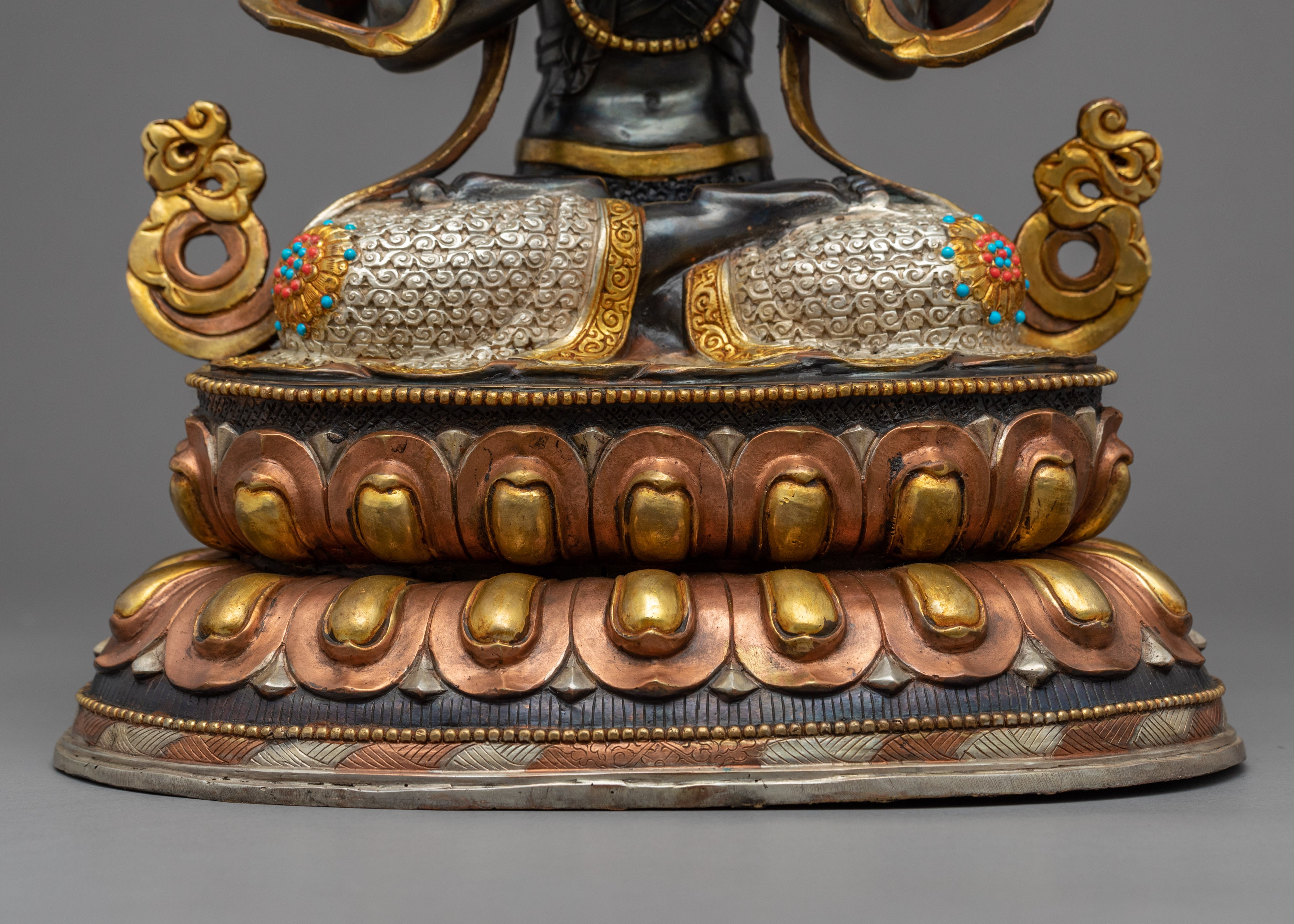 Buddhist Avalokiteshvara Sculpture | Traditional Himalayan Art