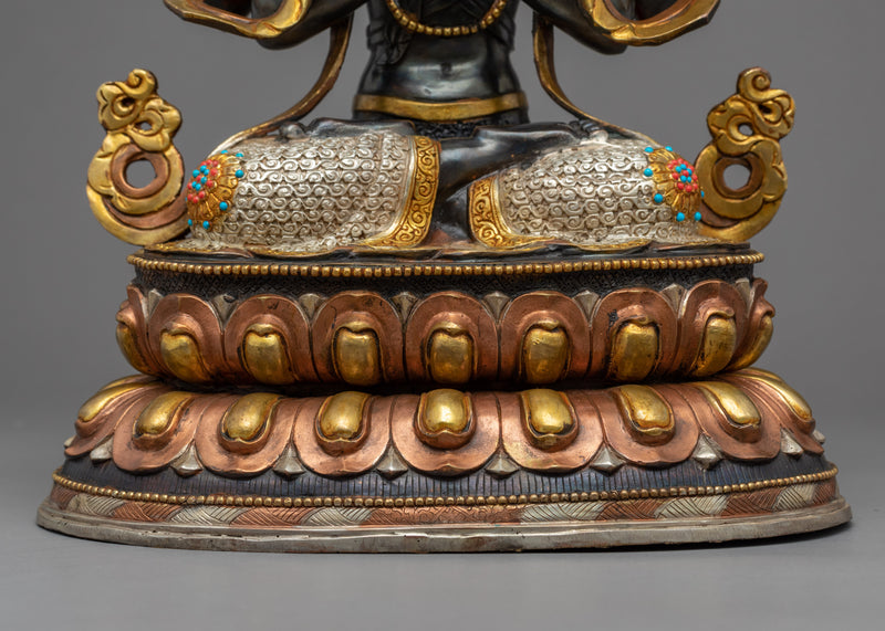 Buddhist Avalokiteshvara Sculpture | Traditional Himalayan Art