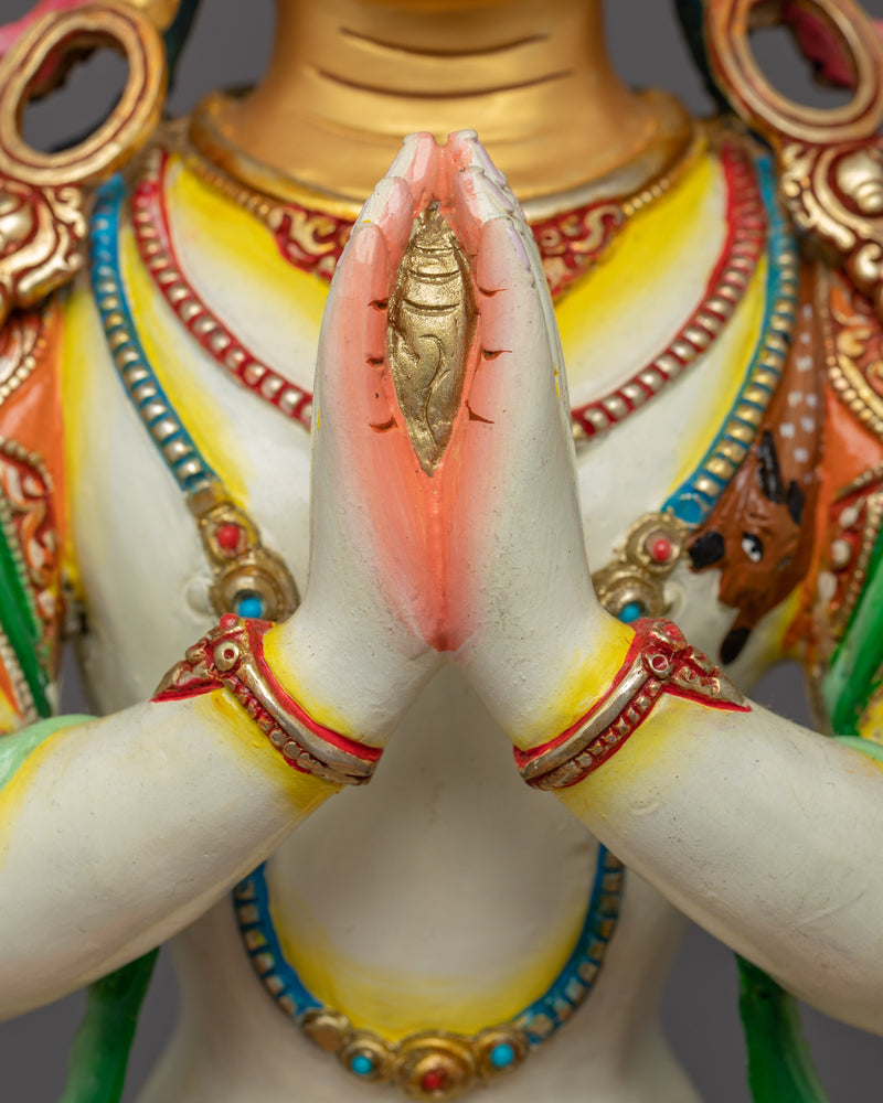 Avalokiteshvara Buddhism Statue | Hand Carved Himalayan Art