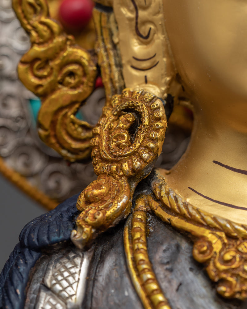 Four Arm Bodhisattva Statue | Traditional Tibetan Art