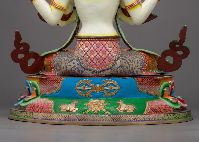 Avalokiteshvara Buddhism Statue | Hand Carved Himalayan Art