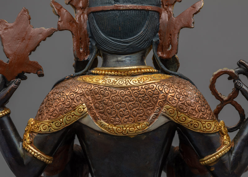 Buddhist Avalokiteshvara Sculpture | Traditional Himalayan Art