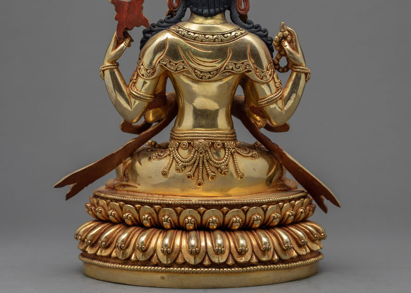Chenrezig Statue | Avalokiteshvara The Compassionate Bodhisattva | Tibetan Scutpture