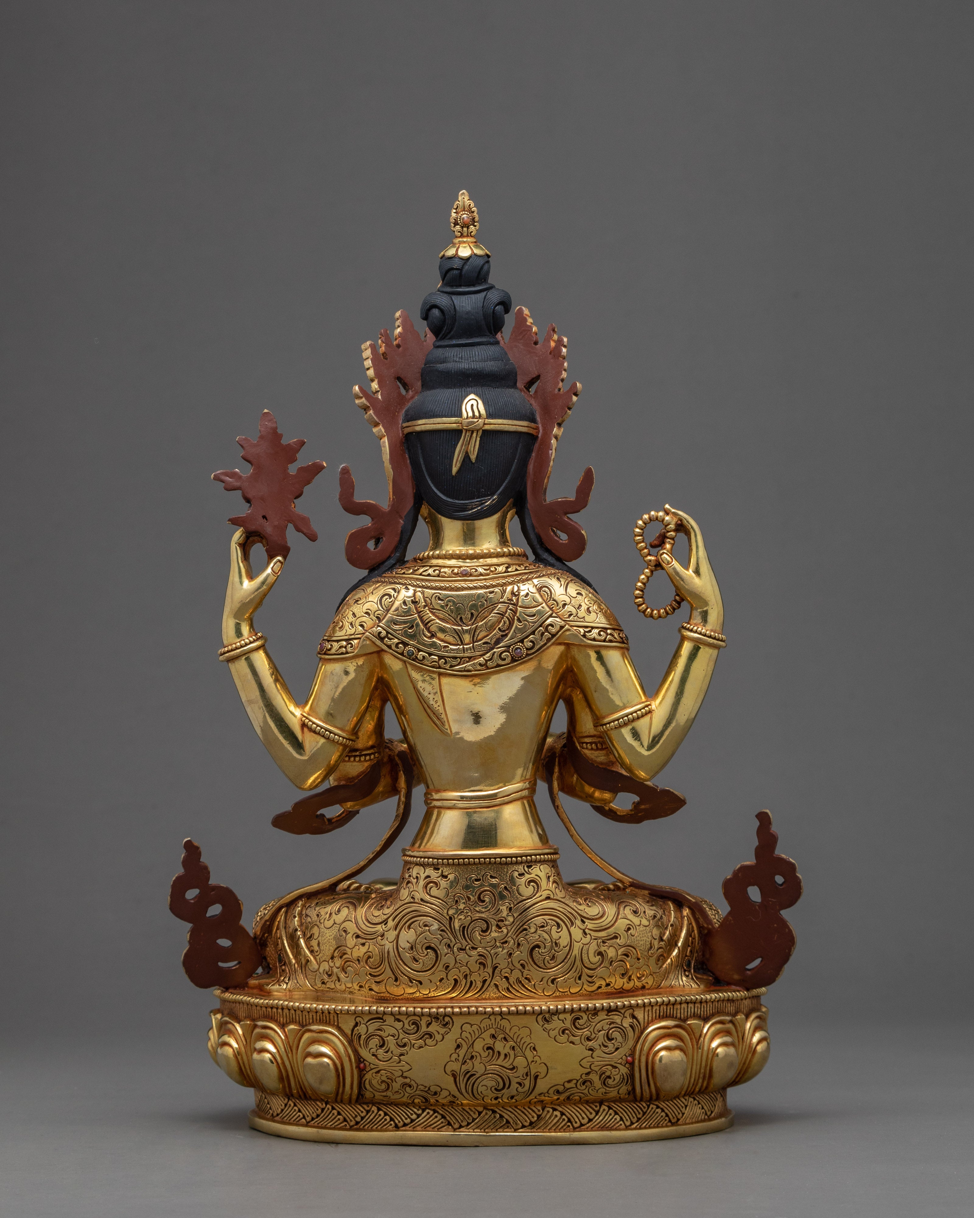 4 Armed Avalokiteshvara | Tibetan Chenrezig Statue
