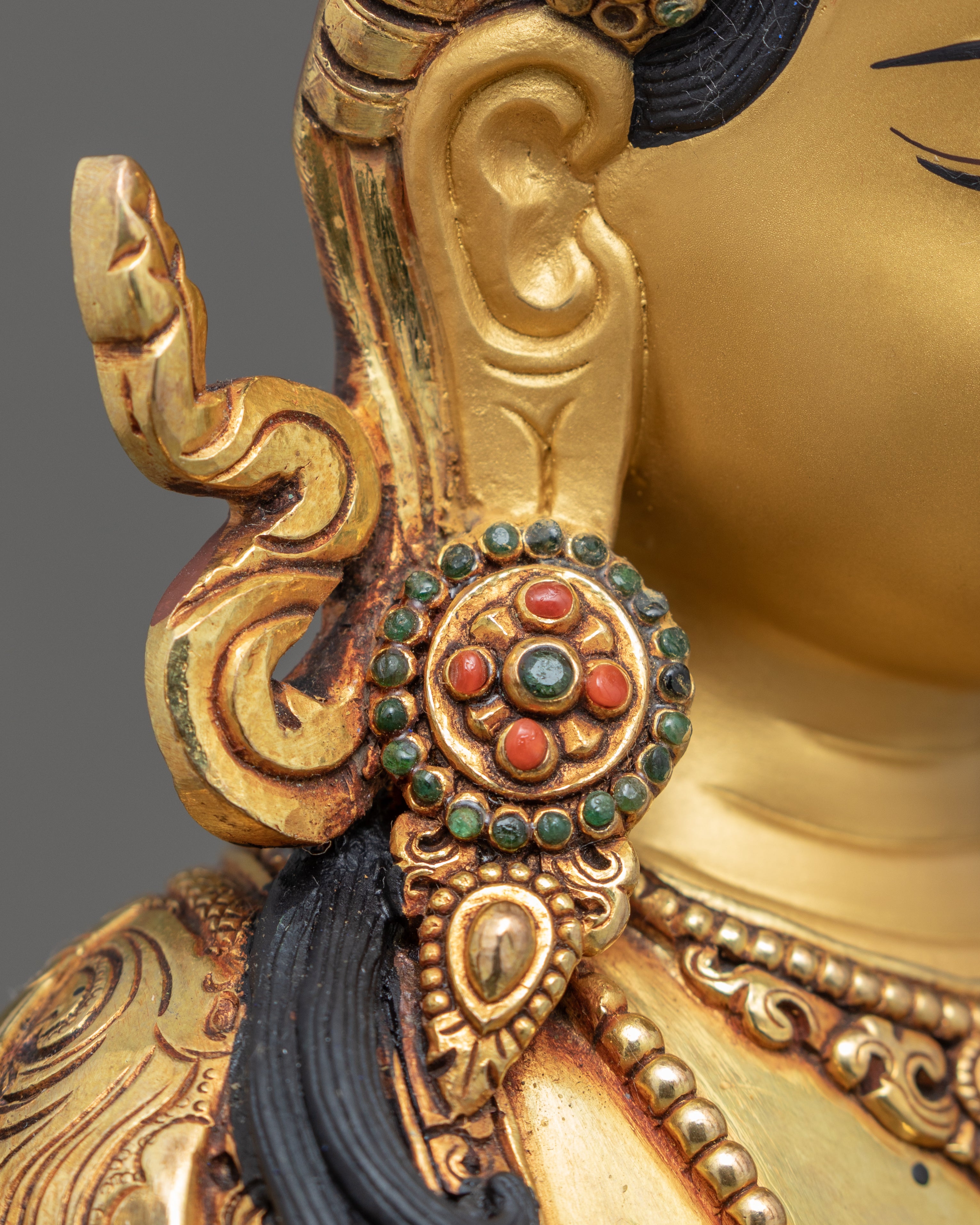 Bodhisattva Avalokiteshvara Sculpture | Traditionally Hand Carved Buddhist Statue