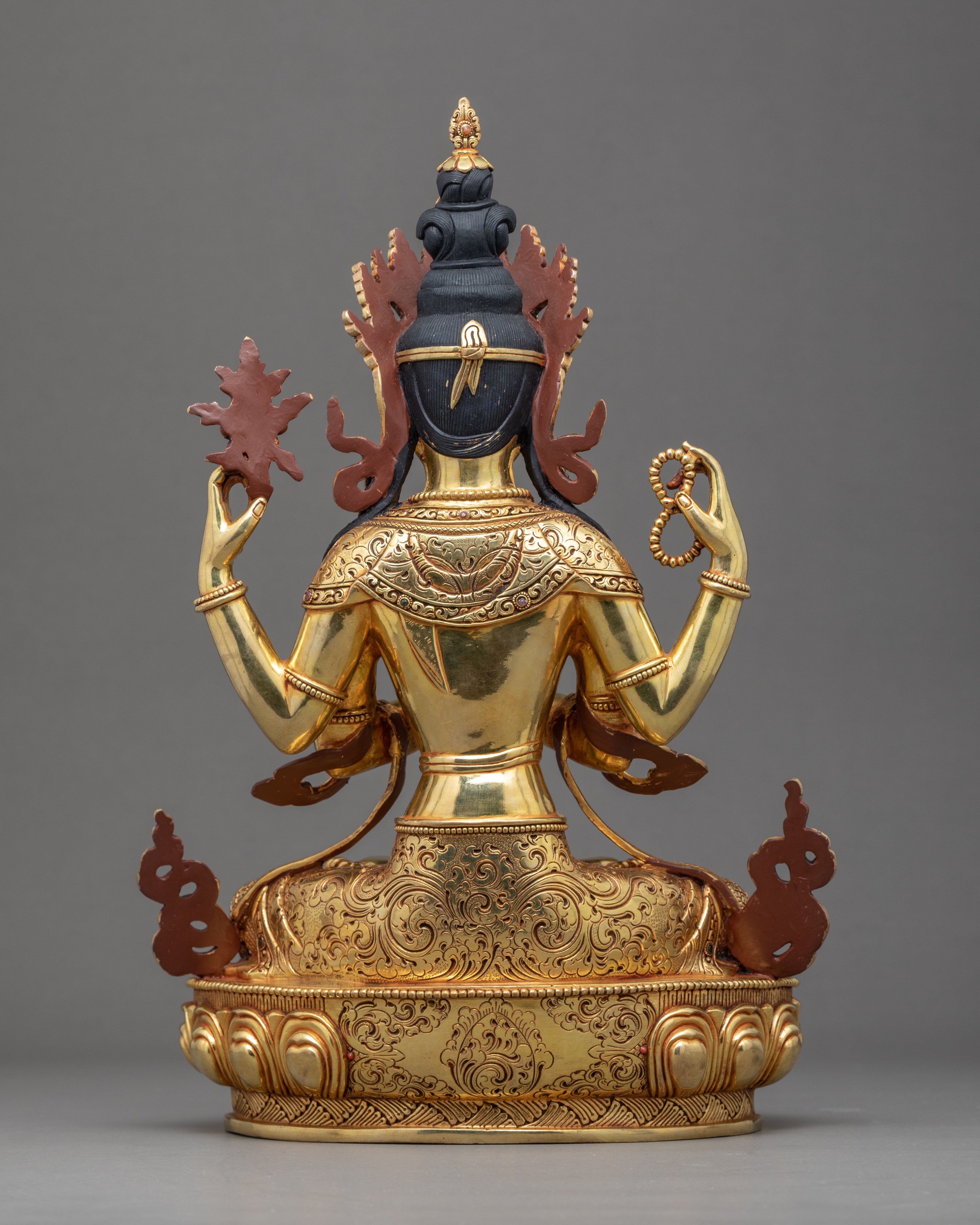 Bodhisattva Avalokiteshvara Sculpture | Traditionally Hand Carved Buddhist Statue
