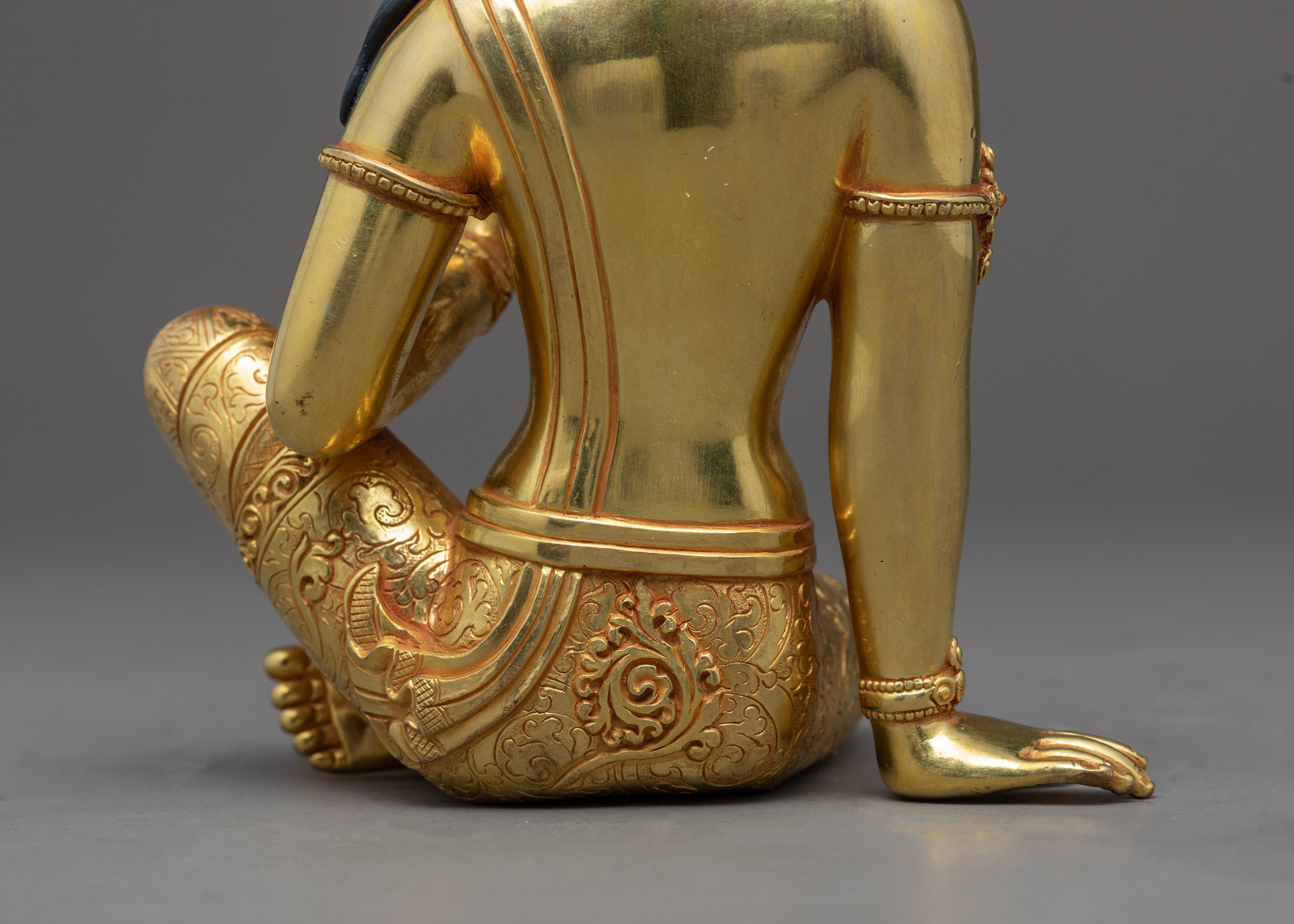 Parvati Devi Gold Gilded Statue | Traditionally Hand Carved Art