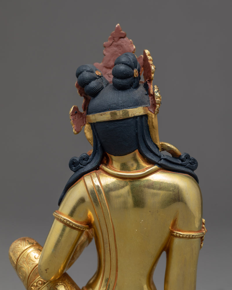 Parvati Devi Gold Gilded Statue | Traditionally Hand Carved Art