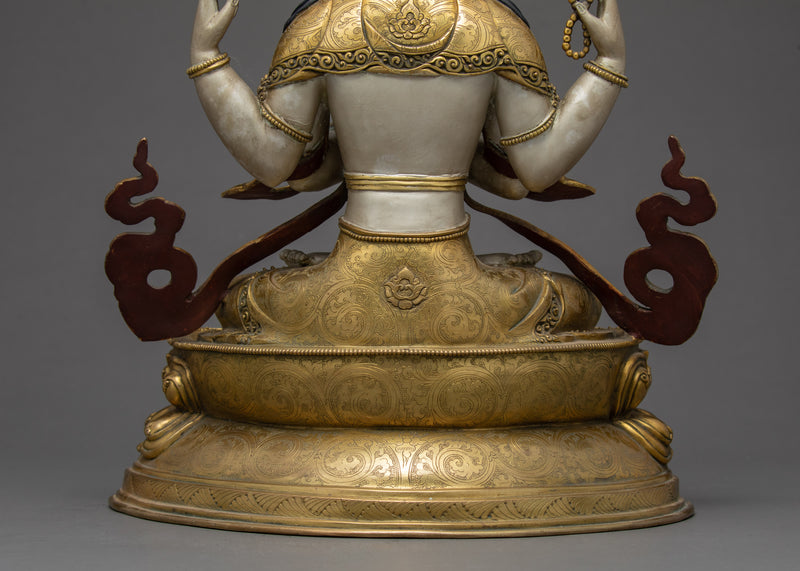 Avalokiteshvara Sculpture | Tibetan Bodhisattva Statue