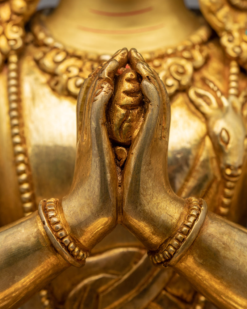 Chenrezig Avalokiteshvara Statue | Traditional Himalayan Art Of Bodhisattva