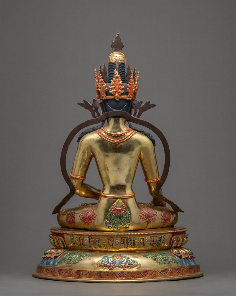 Crowned Shakyamuni Buddha | Himalayan Statue Art