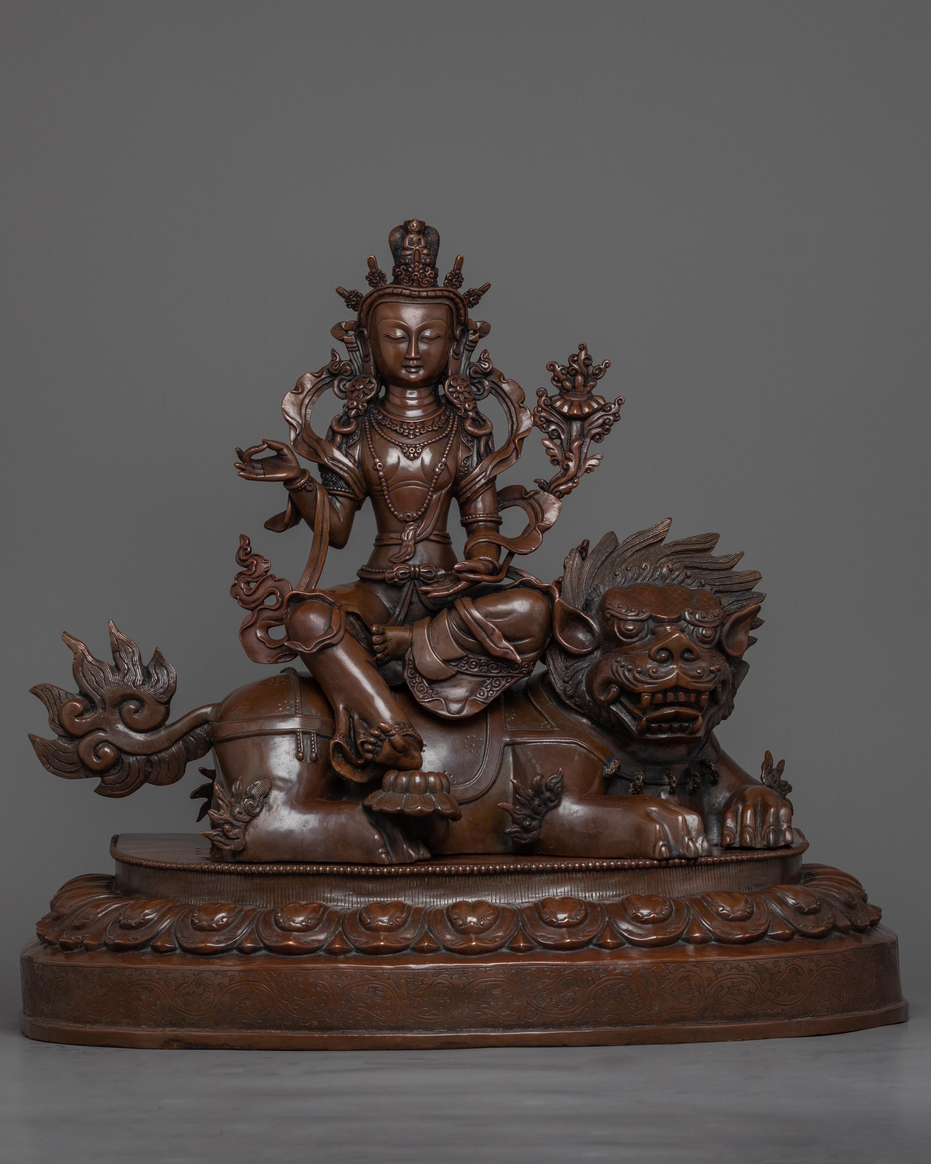 Oxidized buddhist-art-chenrezig