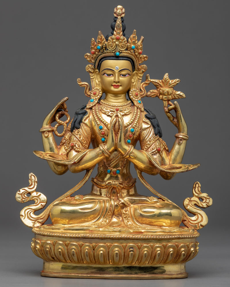 Four Arm Bodhisattva Statue