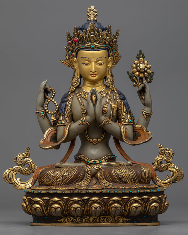 Tibetan Chenrezig Statue