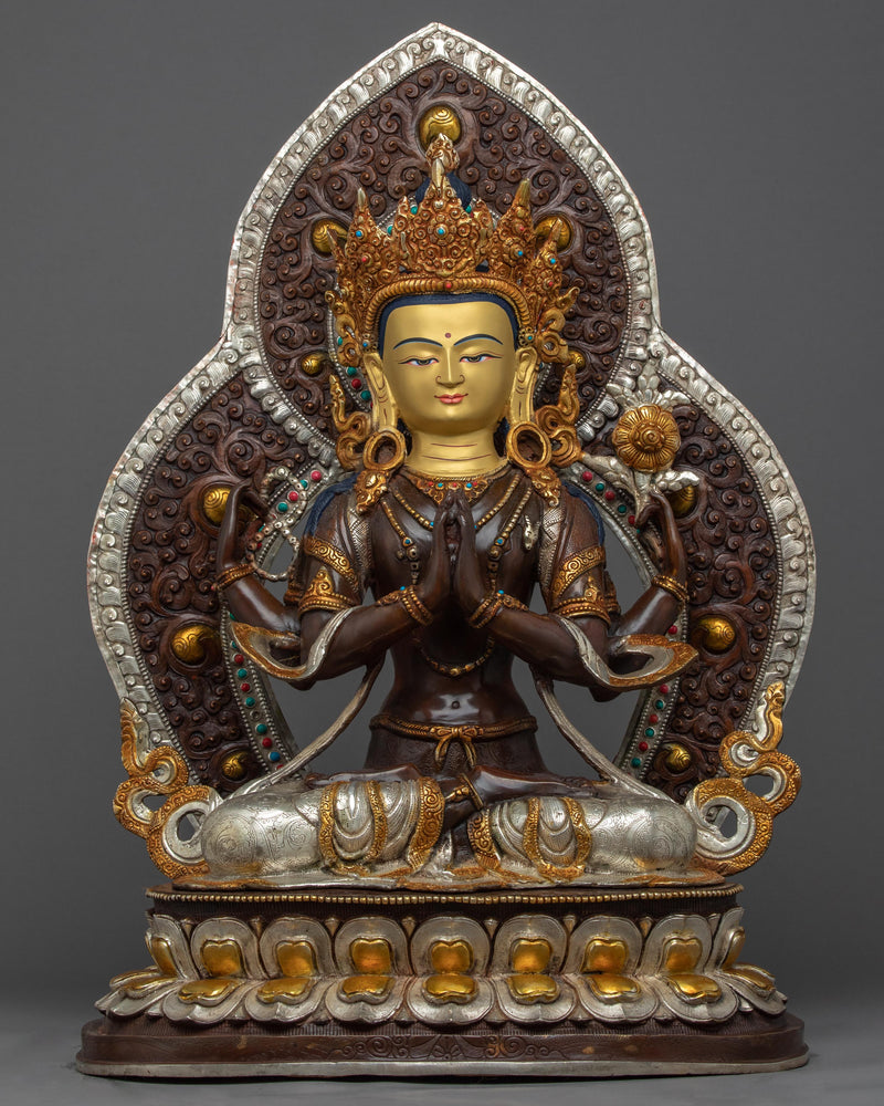 Bodhisattva Chenrezig Art Sculpture 