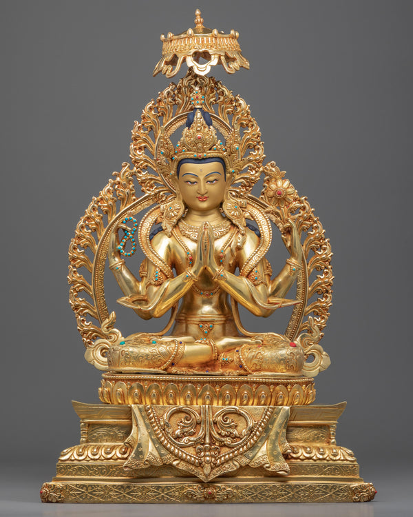 tibetan-chenrezig-statue