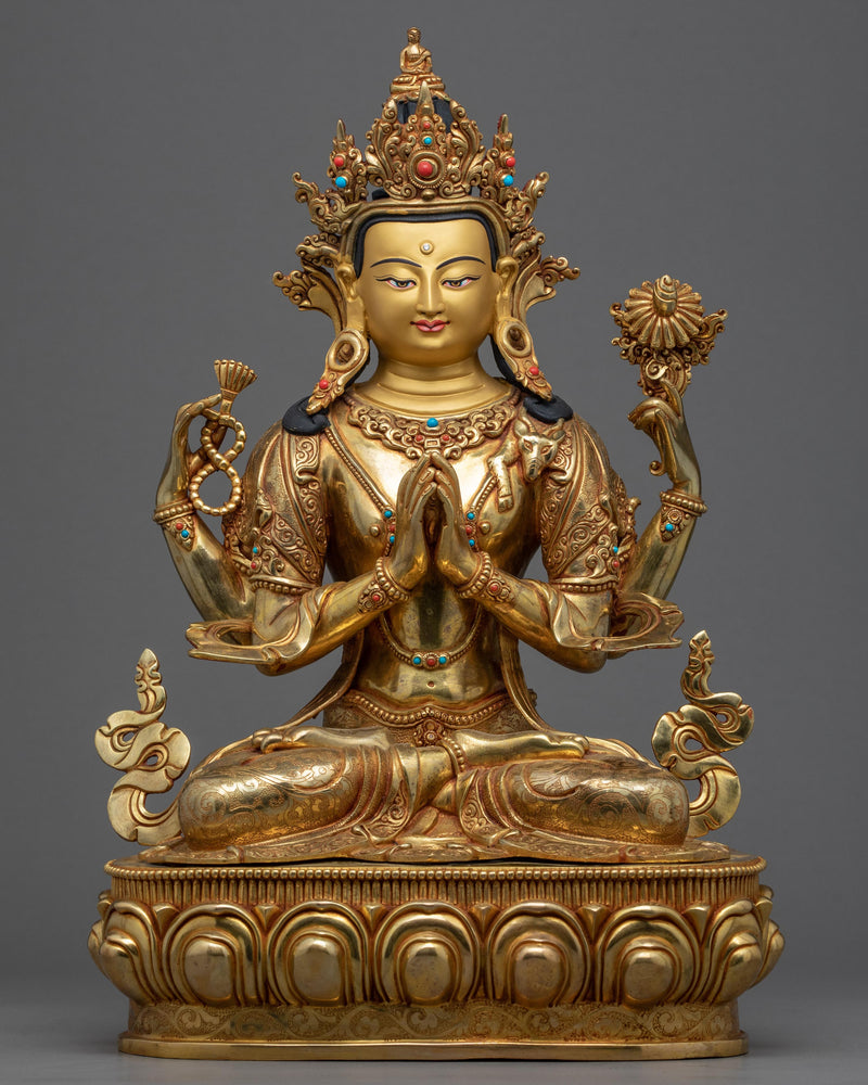 Bodhisattva Chenrezig Art Sculpture