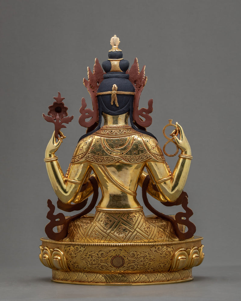 4 Arm Chenrezig Statue | The Guiding Light Of Tibet | Bodhisattva Deity