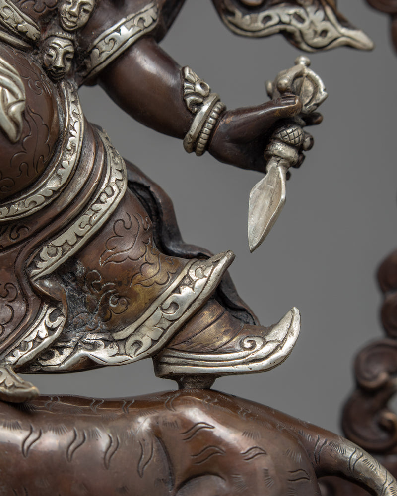 Dorje Drollo Sculpture | Genuinely Hand Carved Buddhist Statue