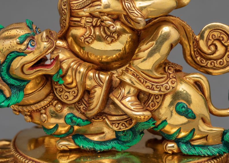 Dorje legpa statue |  24k Gold plated | Buddhist statue