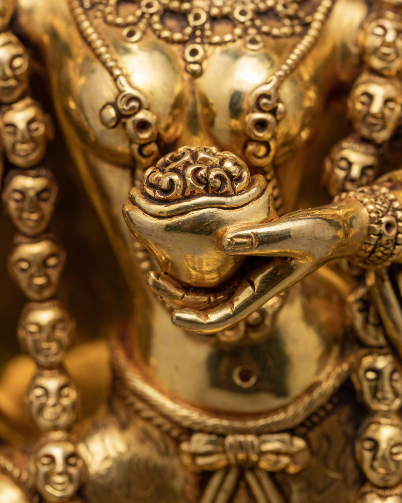 Dorje Phagmo Statue | Plated With Gold Statue | Tibetan Art