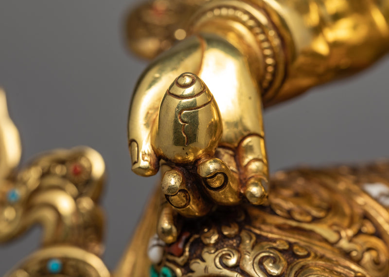 Dzambala Statue | Yellow Jambala | Buddhist Wealth Deity