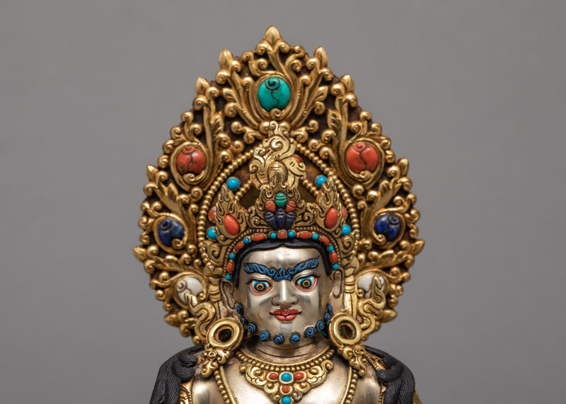 Dzambala Statue | Plated With Gold And Silver Statue