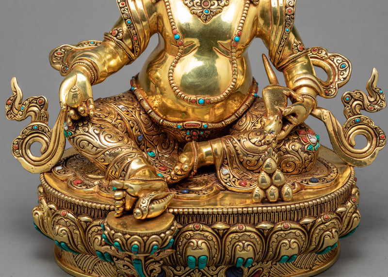 Dzambhala Statue | Wealth Deity | Tibetan Buddhist Sculpture