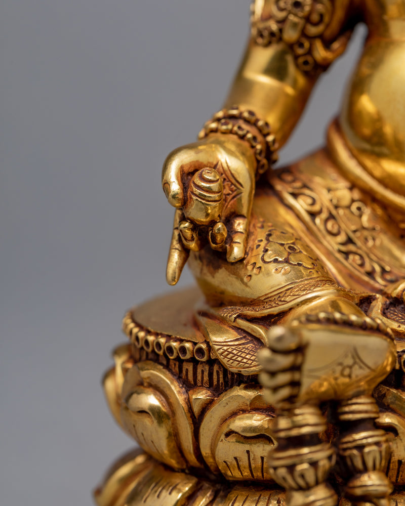 Yellow Jambhala | Buddhist Wealth Deity Statue