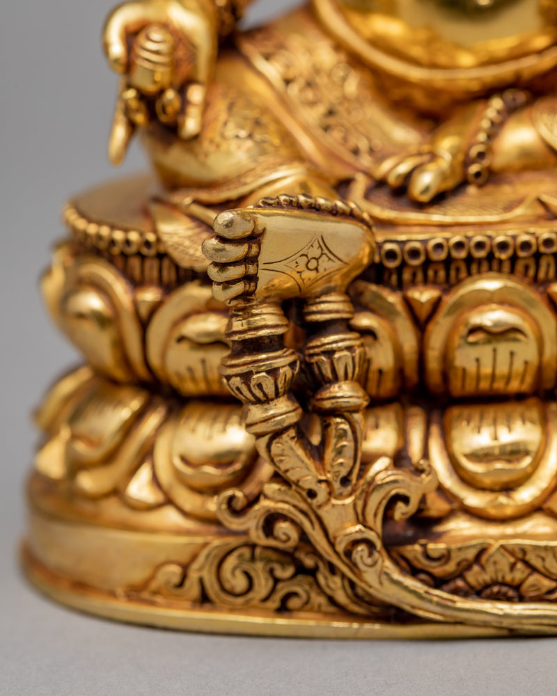 Yellow Jambhala | Buddhist Wealth Deity Statue